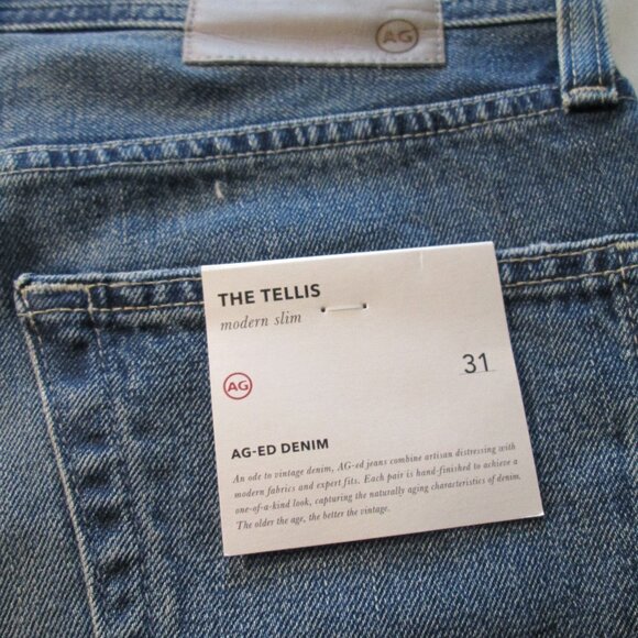 AG - Adriano Goldschmied Tellis Modern Slim Jeans Sz 31x32  NWT - Picture 6 of 9